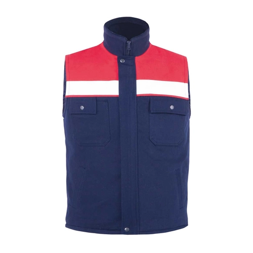 Gabardin Yelek Kışlık Kırmızı - Lacivert