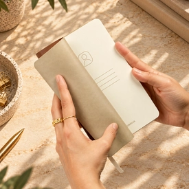 4015-KHV Yumuşak Vegan Deri Kapak 12x19 cm Günlük Ajanda - görsel 5