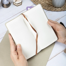 4016-KHV Vegan Deri 9x18 cm Esnek Kapak Defter - görsel 3