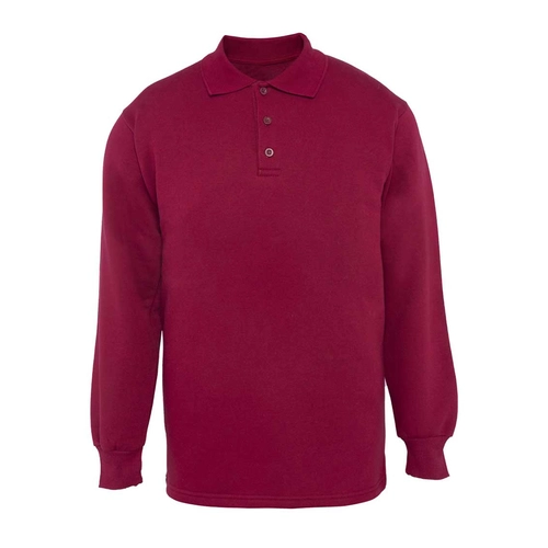 9867-3-BRD-2XL Polo Yaka 3 İplik Sweatshirt