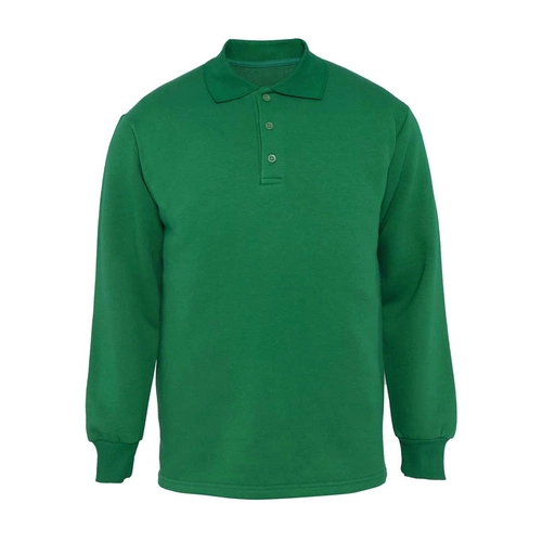 9867-3-YSL-L Polo Yaka 3 İplik Sweatshirt