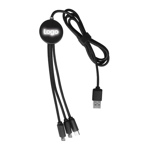 1328-SYH Led Işıklı Çoklu Şarj Kablosu Çantalı