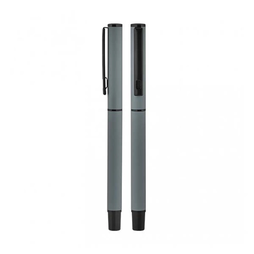 3237-A-GRI Metal Roller Süper Jel Refil Kalem