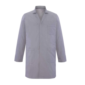 Unisex İş Önlüğü Çıtçıtlı Gri