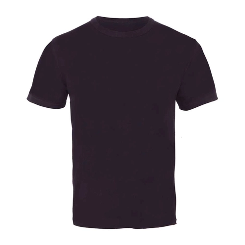 Bisiklet Yaka 1/24 Kompakt Penye Tişört Siyah