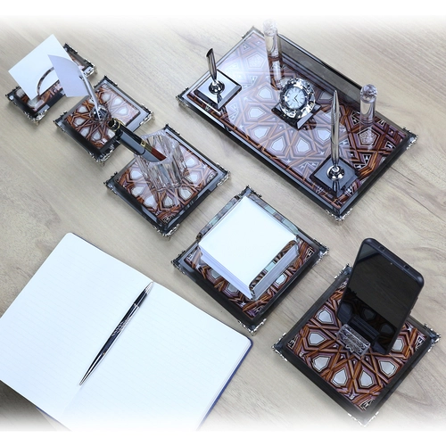 Kristal Cam Masa Seti